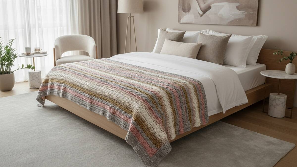15 Peseiras de crochê de luxo que vão transformar sua cama com charme artesanal