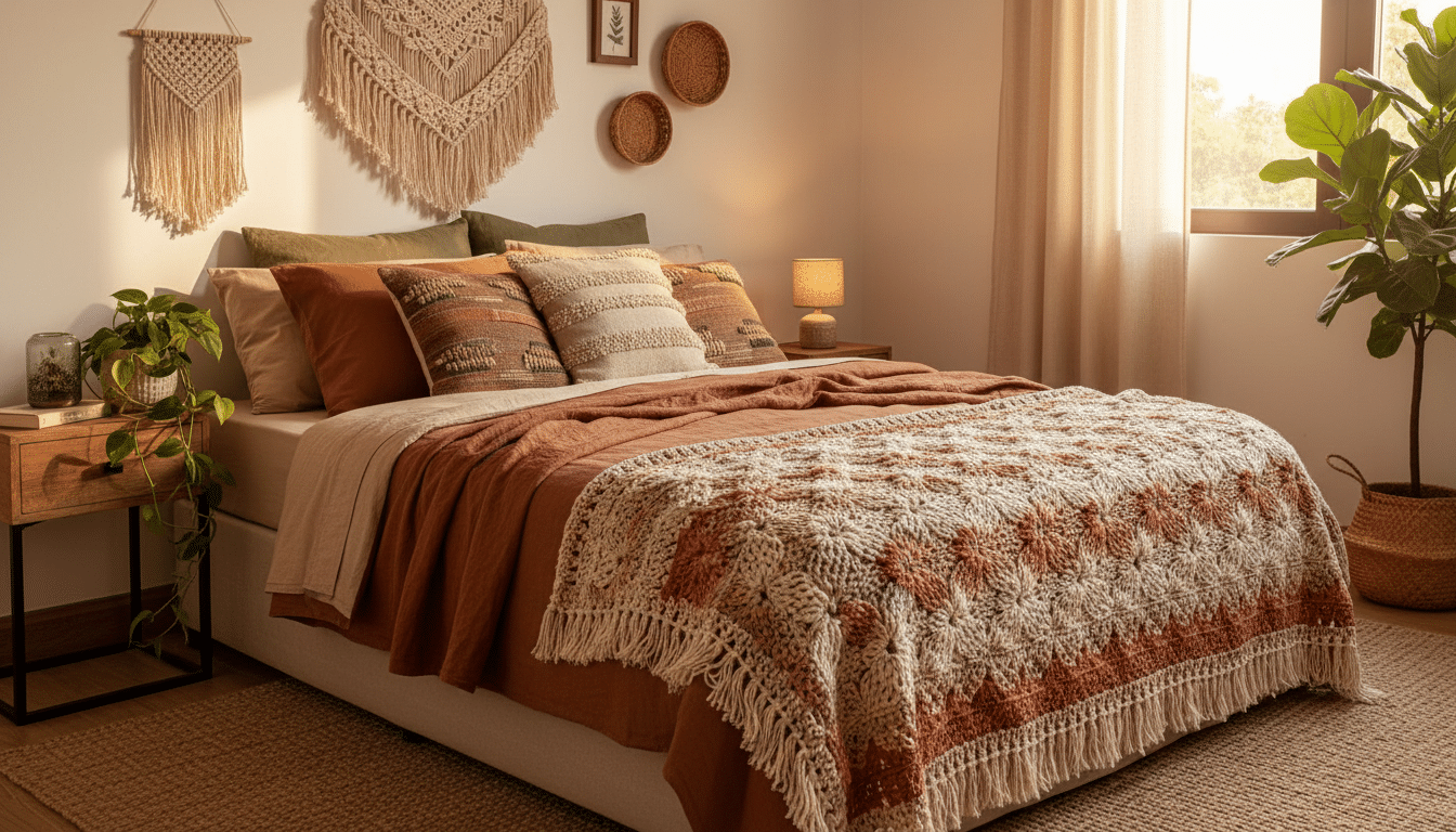 Aprenda a fazer peseiras de crochê e deixe sua cama mais bonita e aconchegante