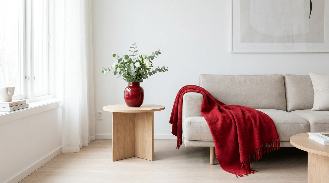 Como usar o vermelho cereja na decoração sem pesar o ambiente