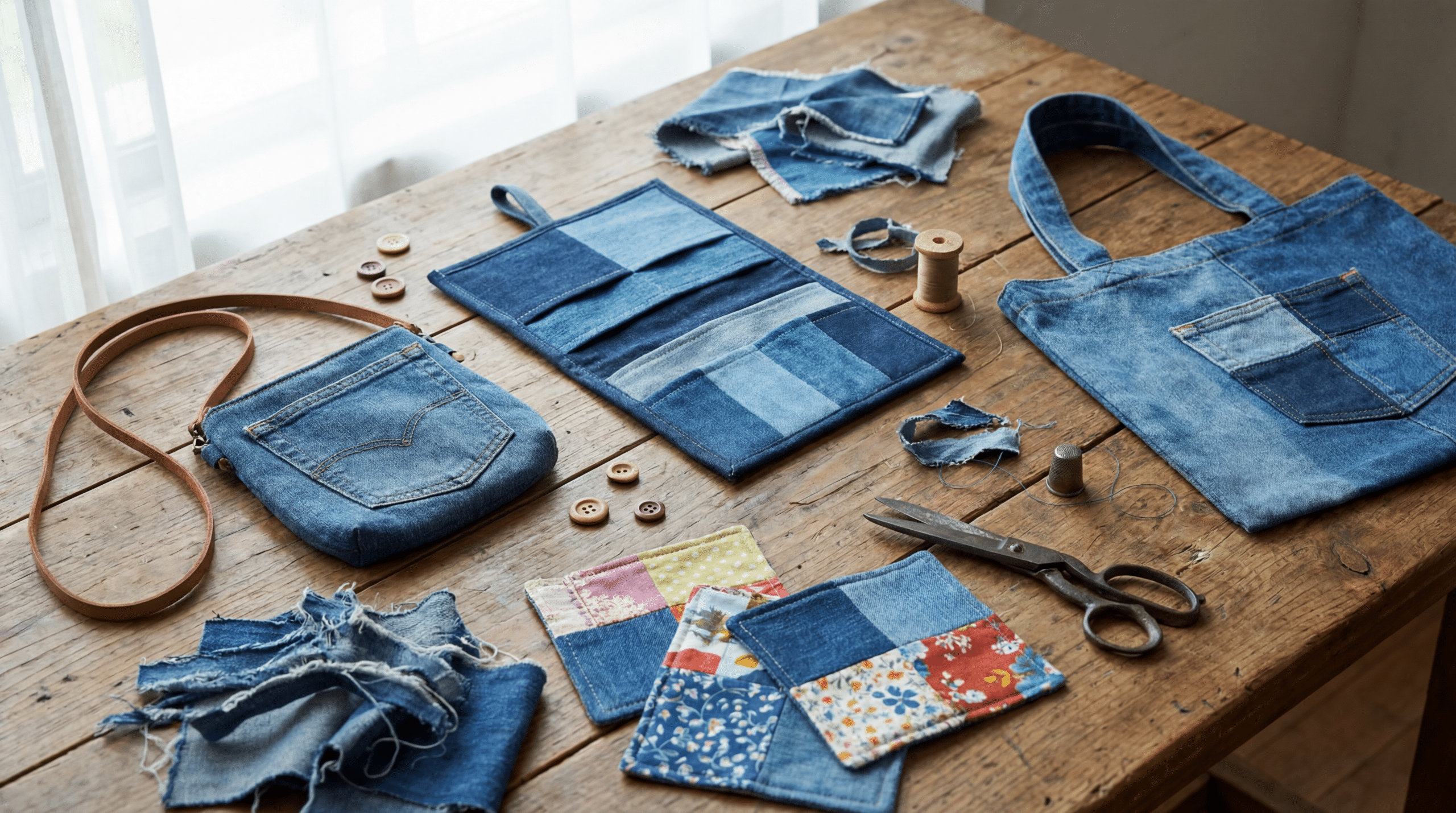 Transforme seu jeans velho em 5 ideias criativas de upcycling