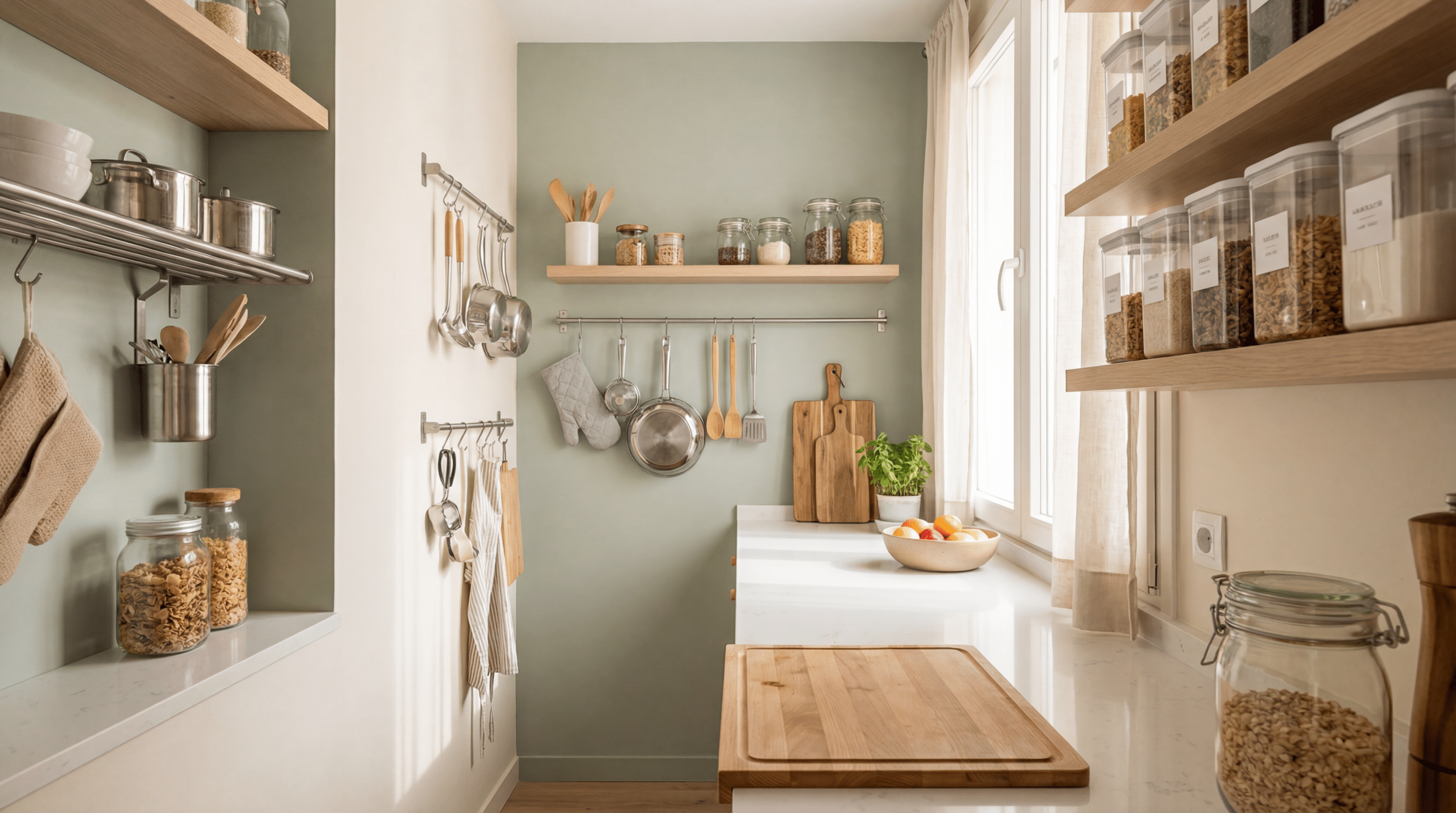 5 truques de organização que criam espaço em cozinha pequena