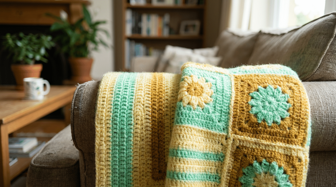 Mantas de crochê – guia essencial para decorar sofá e cama com estilo