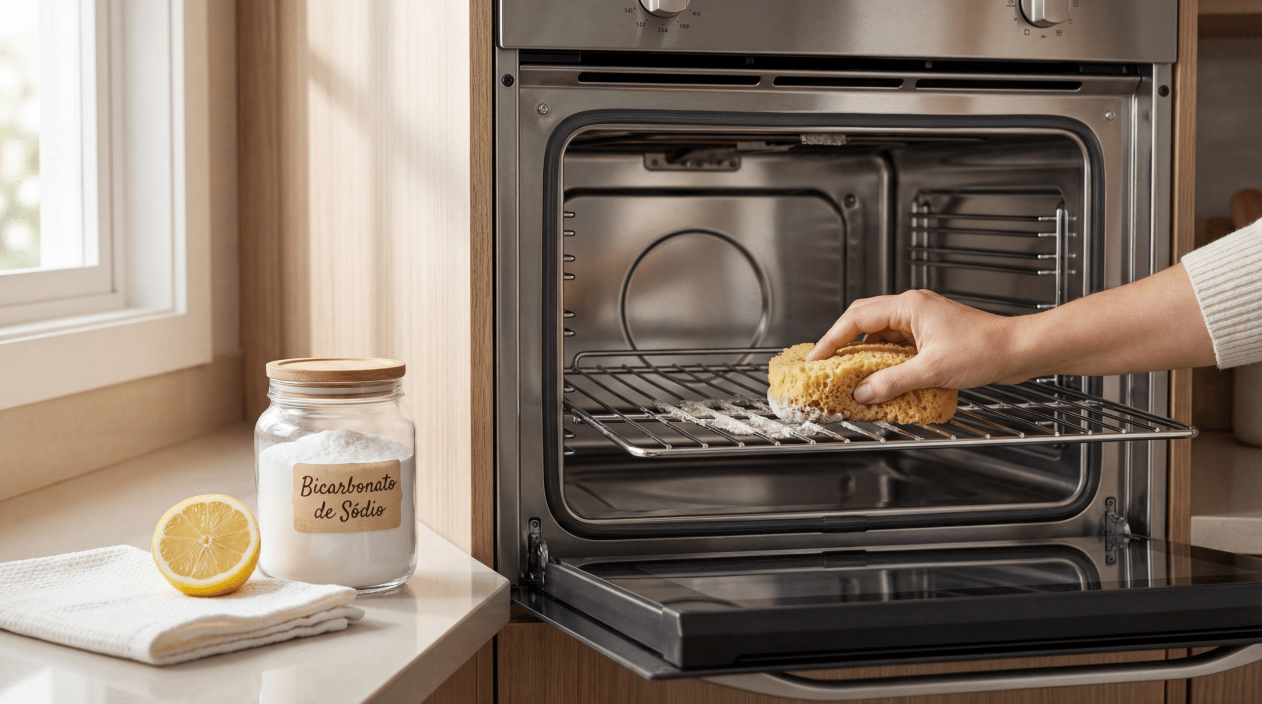 O ingrediente de cozinha que deixará seu forno brilhando de limpo