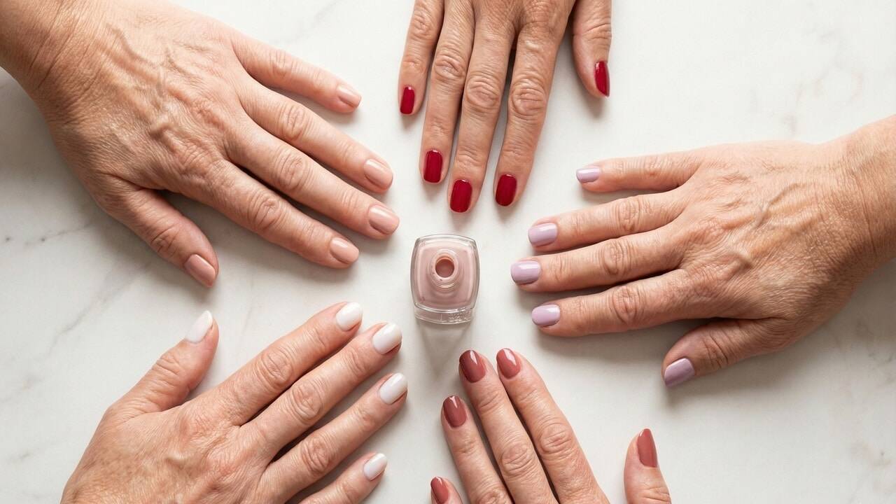 5 cores de esmalte que rejuvenescem as mãos das mulheres e estão prontos para 2026
