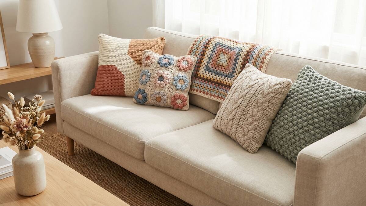 Veja 12 almofadas de crochê para renovar a sua decoração com personalidade!