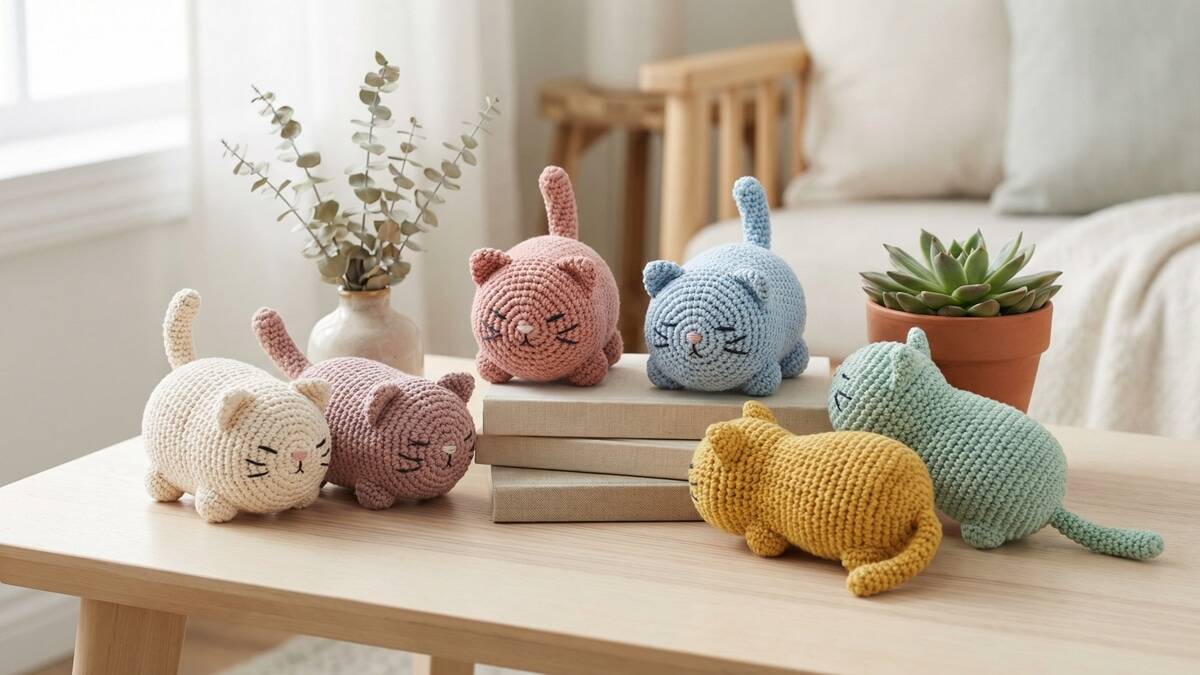 Veja amigurumis de gatos em crochê e se inspire com essas fofuras
