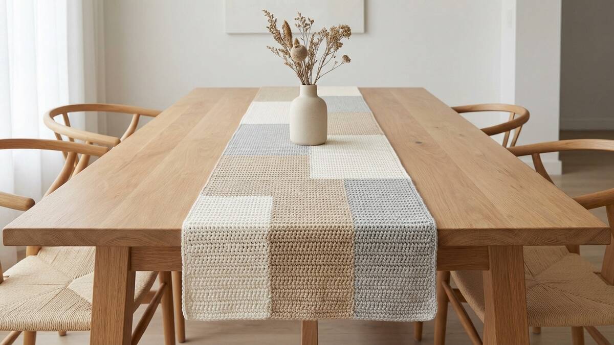 Caminhos e centros de mesa em crochê que renovam o ambiente