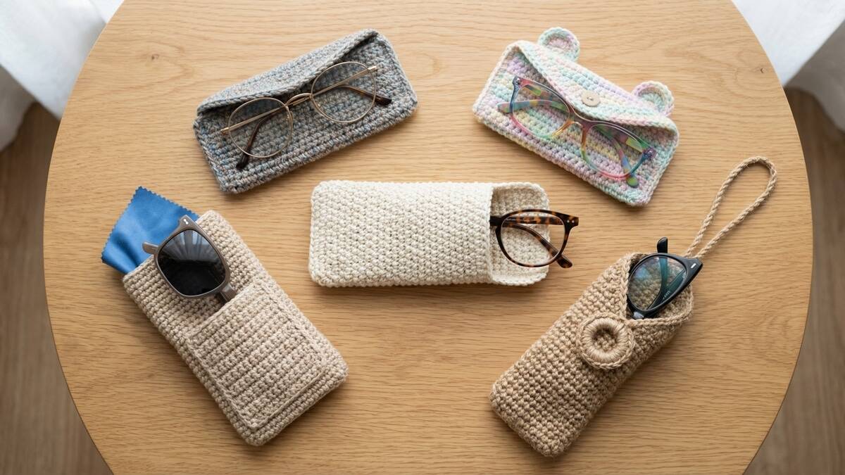 21 porta óculos de crochê para se inspirar e produzir o seu preferido