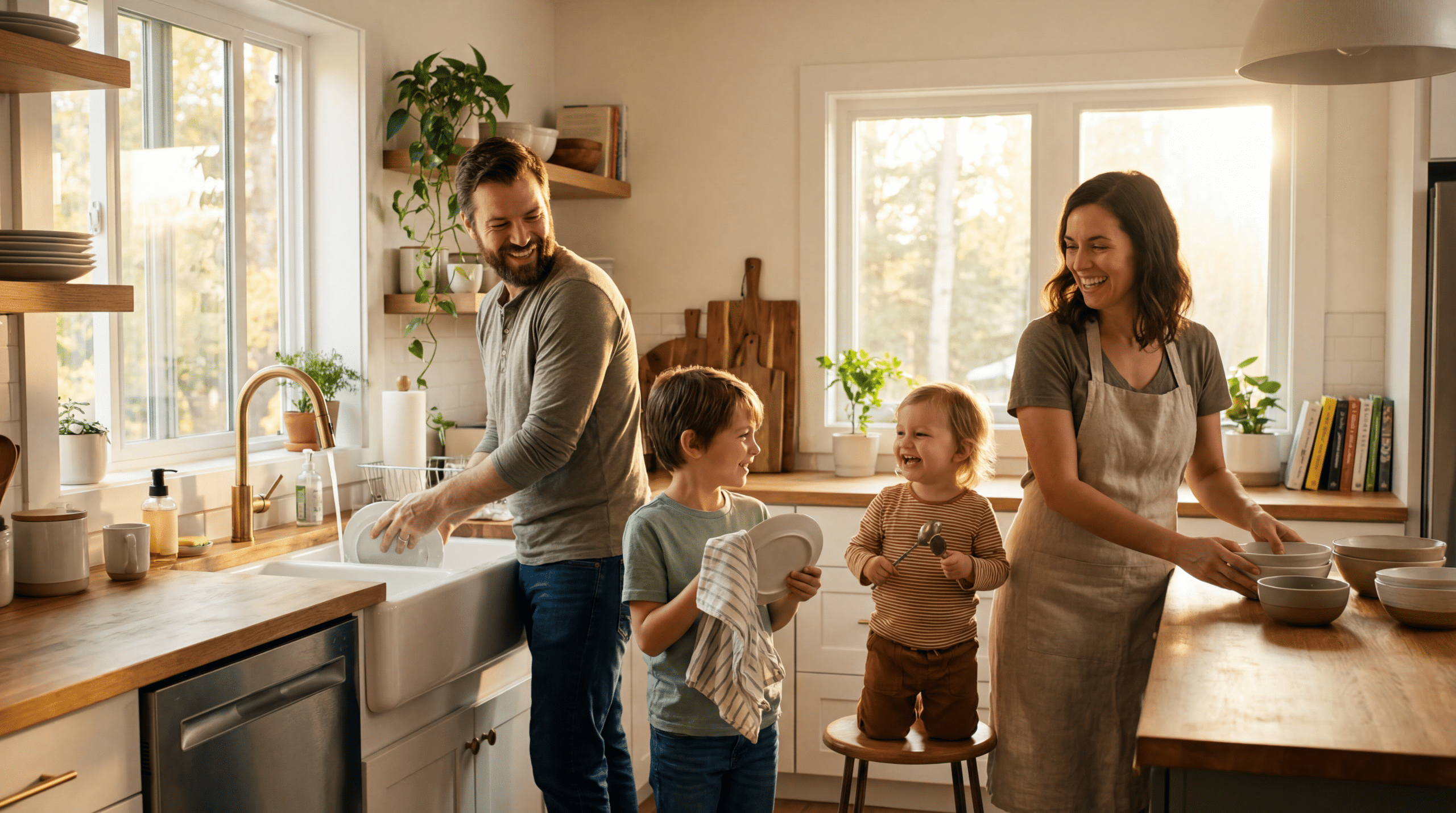 Divisão de tarefas domésticas: como engajar a família e conquistar uma rotina leve