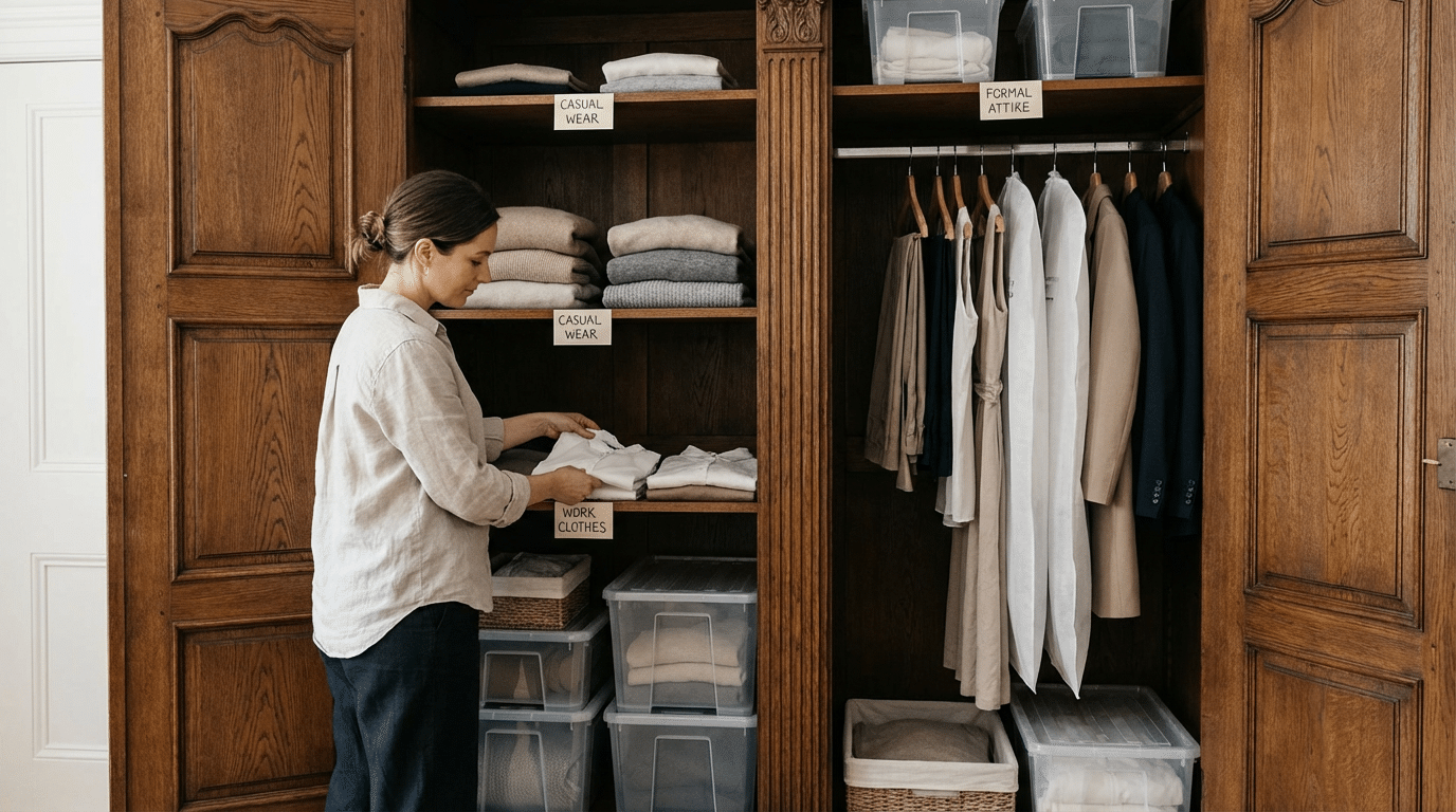 Como organizar o guarda-roupa e ganhar espaço sem comprar móveis novo