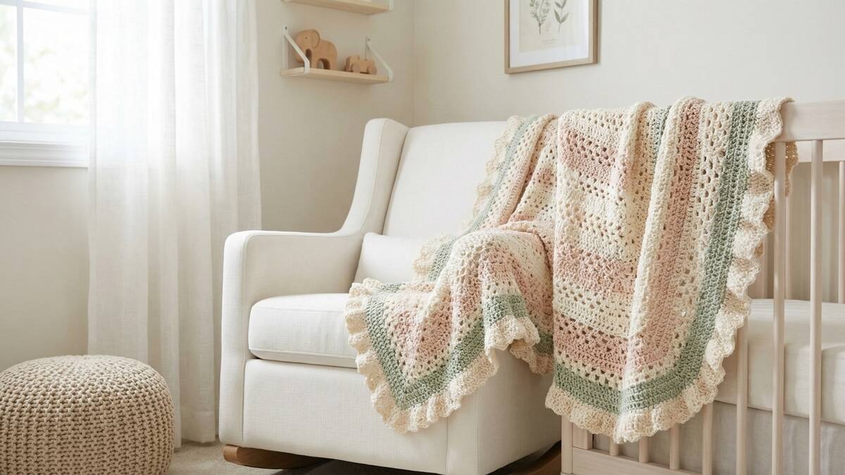 11 mantas de crochê infantil para envolver seu bebê em carinho e conforto!