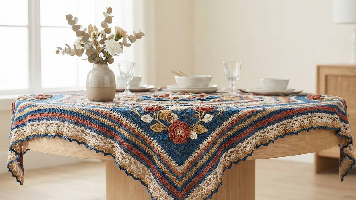 Toalhas de crochê com gráficos apaixonantes para elevar a decoração!
