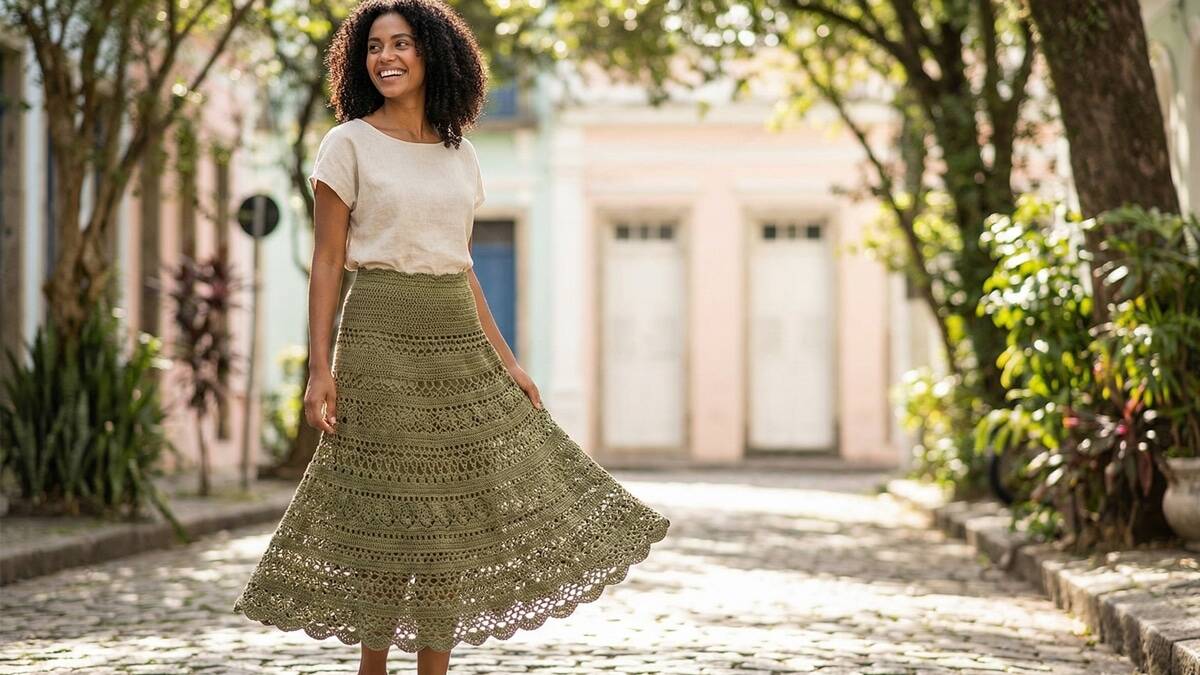 Saias de crochê que estão dominando a moda e dicas para criar as suas