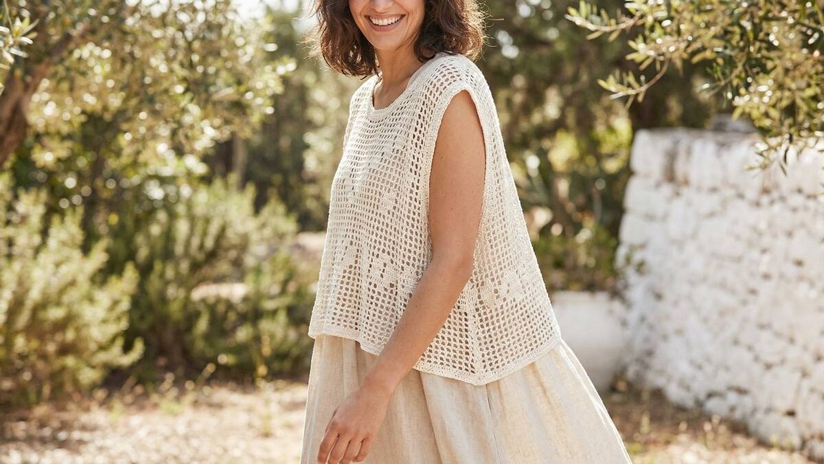 Renove o guarda-roupa com coletinhos de crochê leves e estilosos