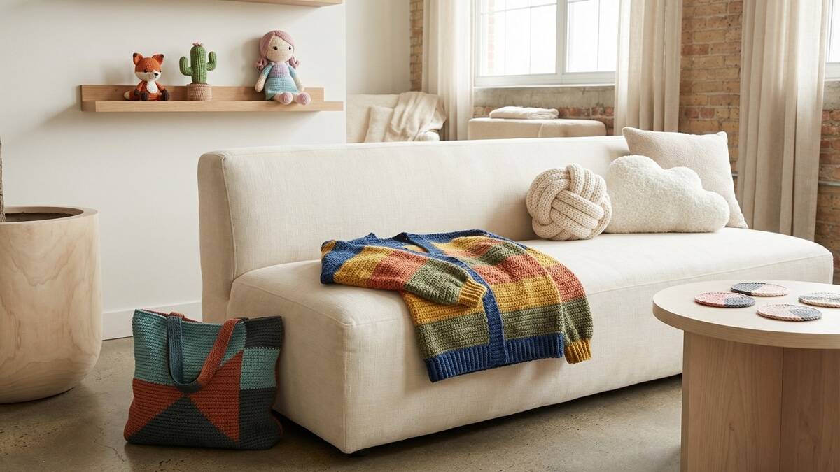 Veja ideias encantadoras de crochê moderno para fazer em casa