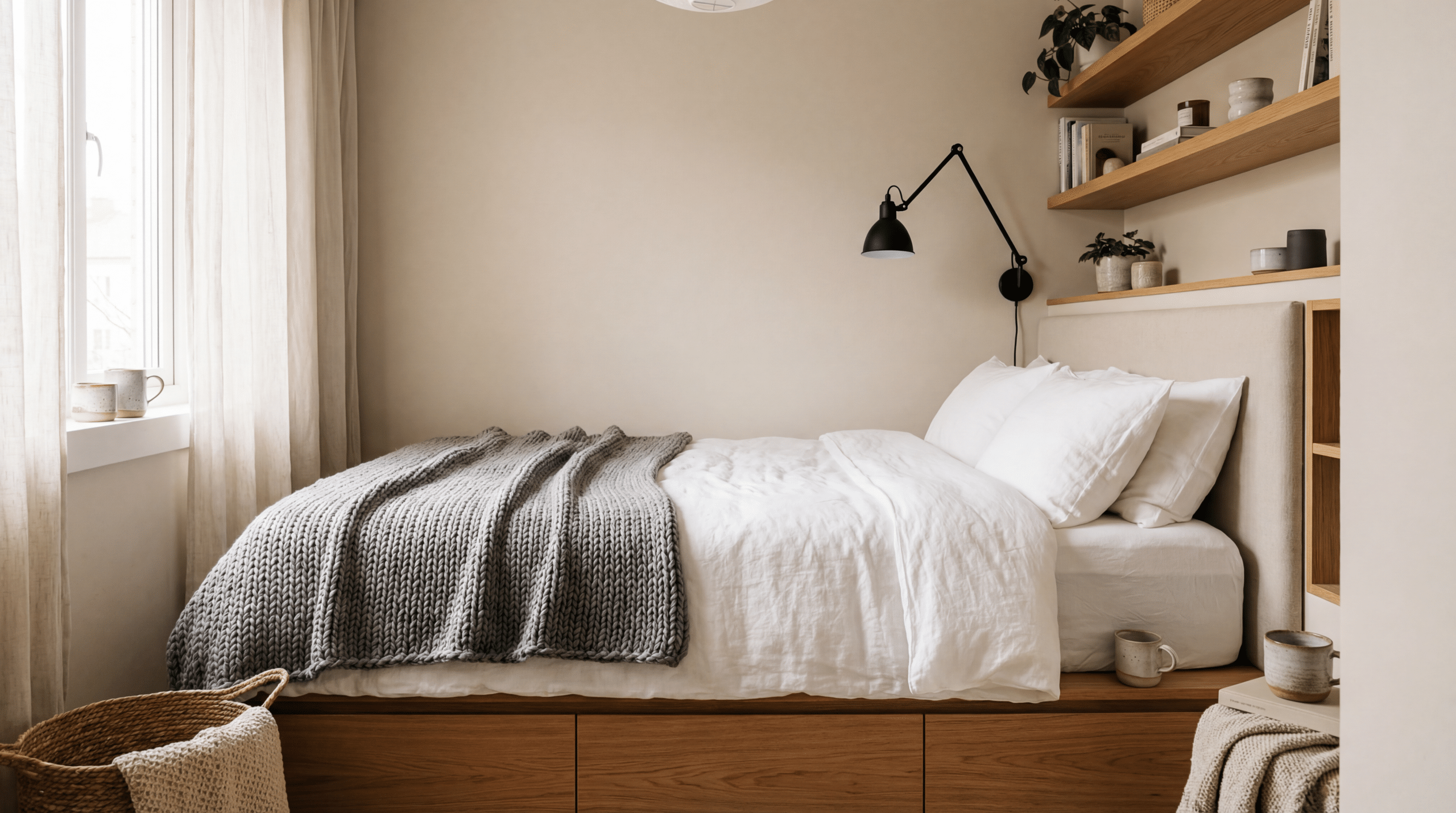 As melhores ideias para quarto pequeno aconchegante