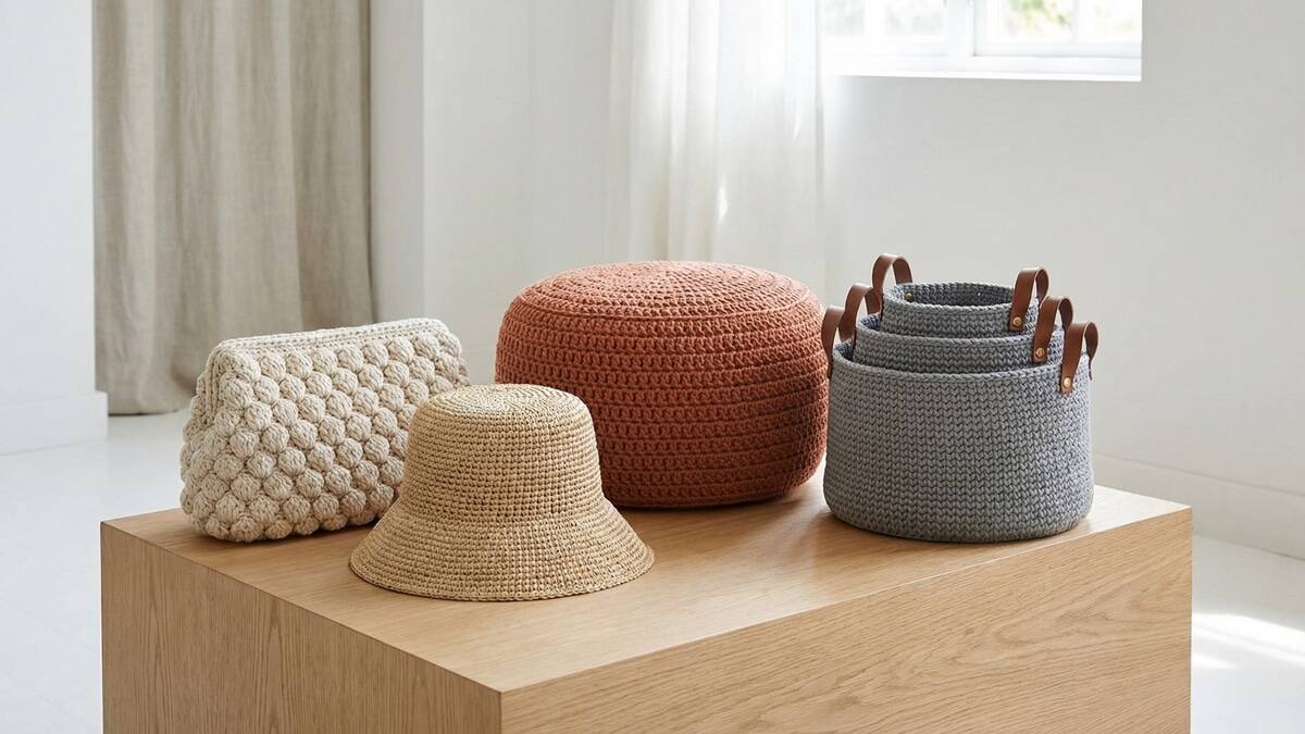 Veja projetos de crochê moderno e transforme peças de moda e decoração