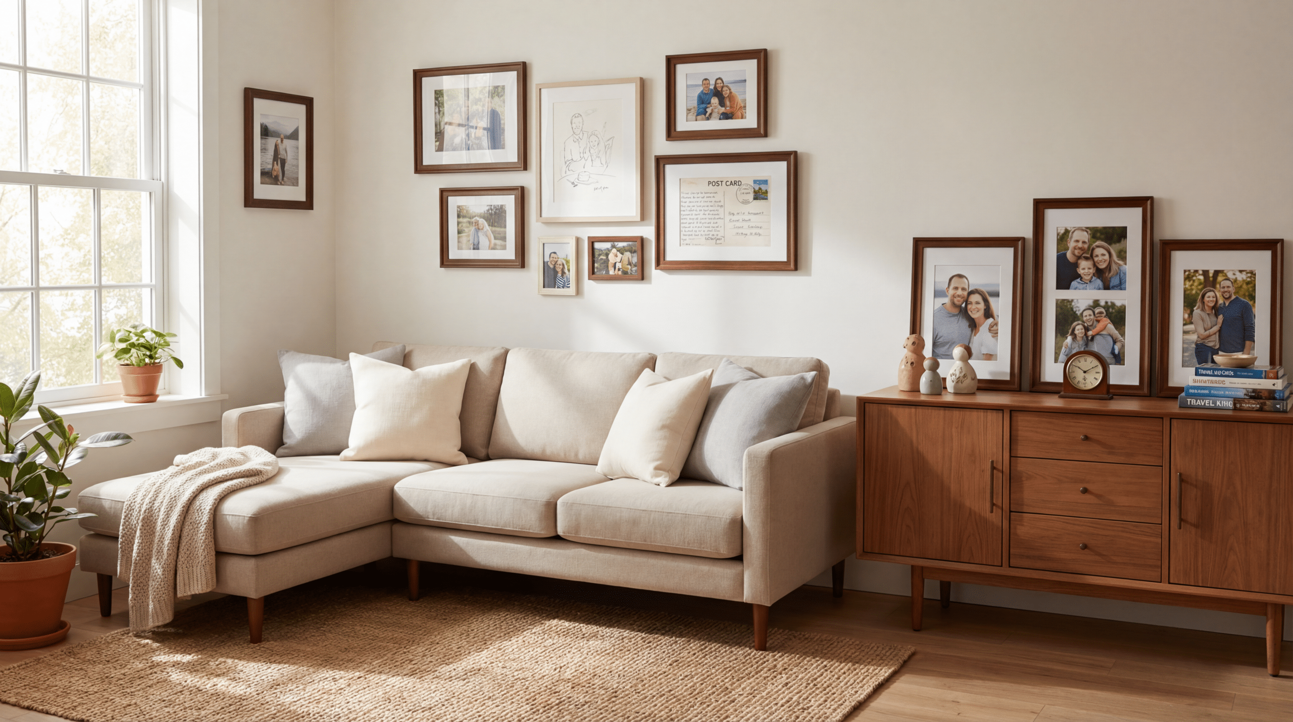 Decoração afetiva: como usar lembranças e fotos sem poluir visualmente a casa