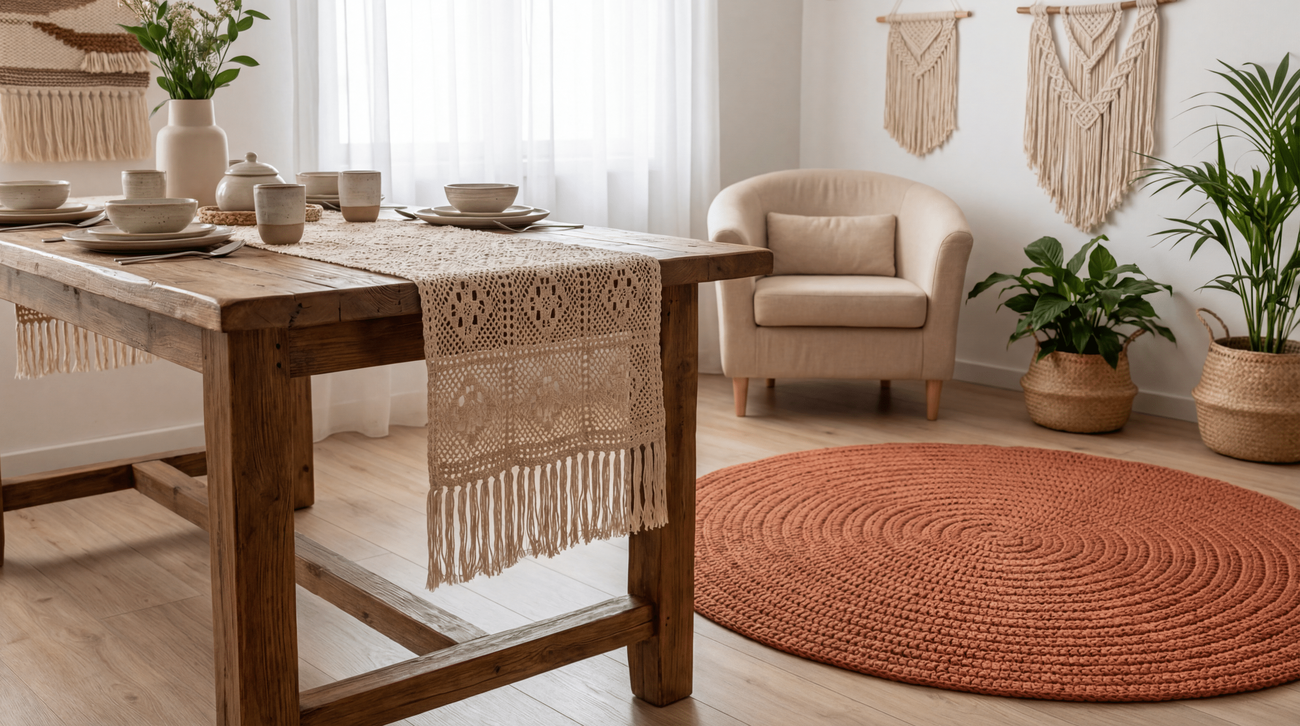 25 tapetes e caminhos de mesa em crochê: o segredo dos decoradores para renovar a casa