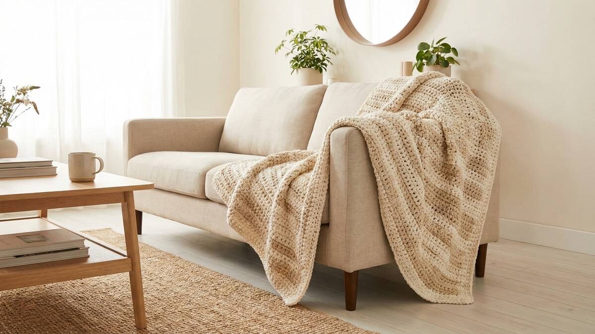 Descubra como as mantas de crochê unem conforto e estilo