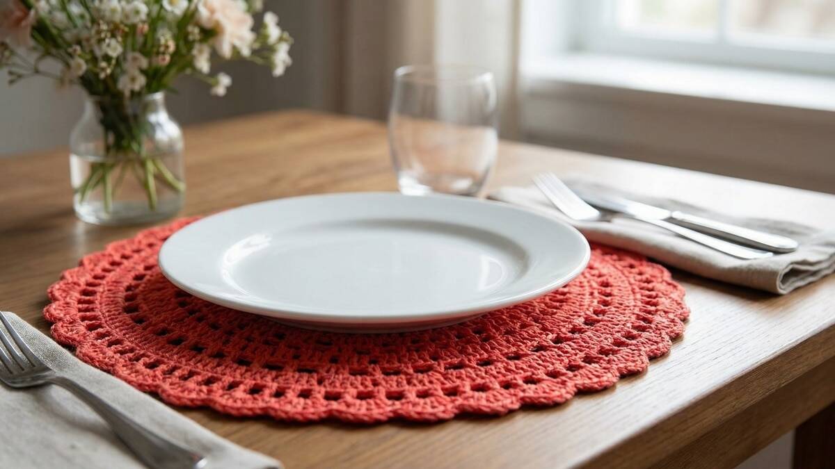 Valorize sua mesa com sousplats de crochê que adicionam sofisticação
