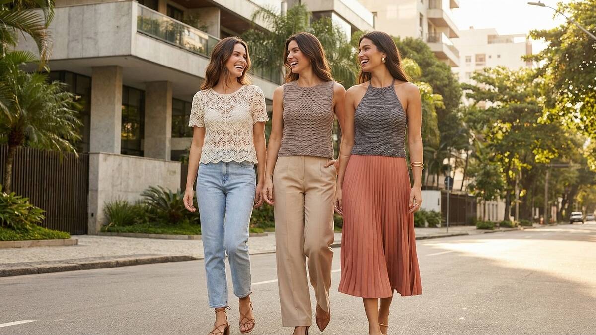 As blusas de crochê de luxo que dominaram a moda no verão!