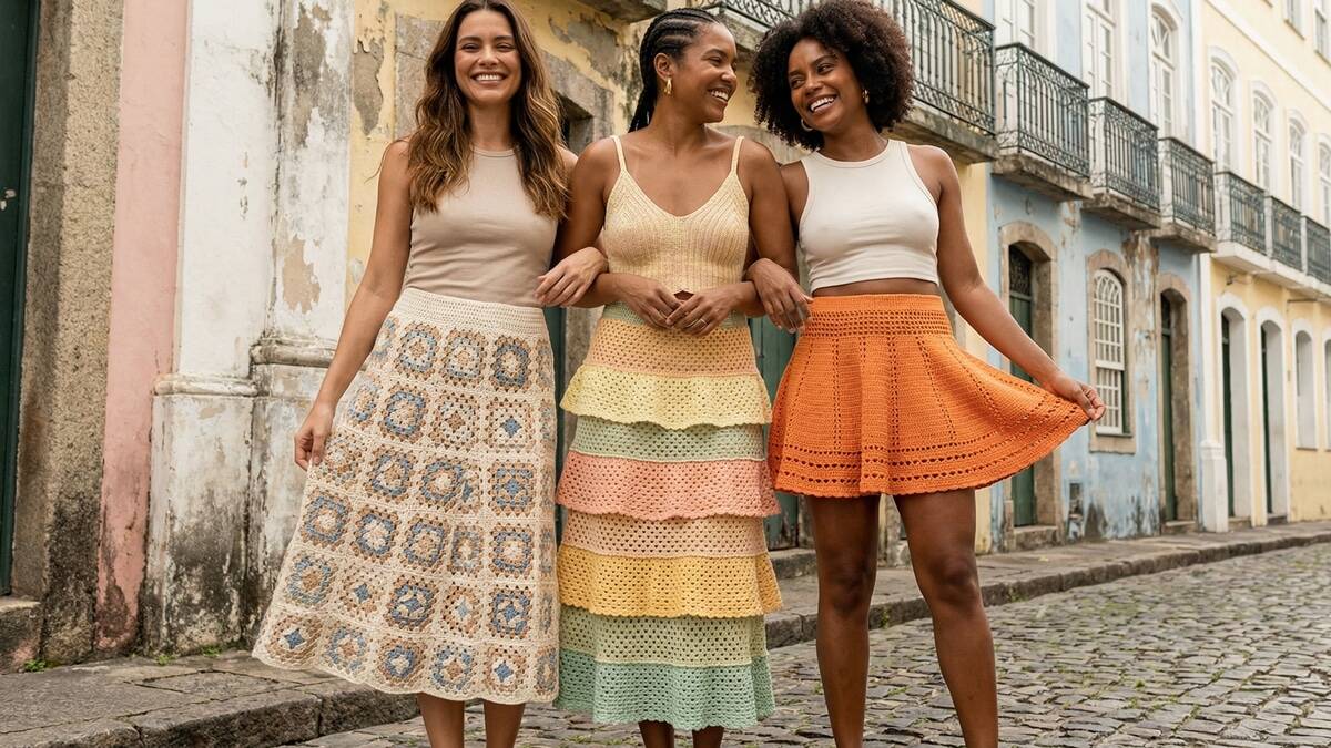 As 20 saias de crochê que vão encantar o seu coração
