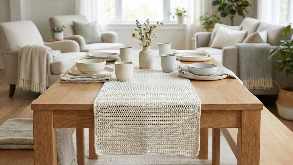 30 trilhos de mesa em crochê cheios de charme com truques para iniciantes!