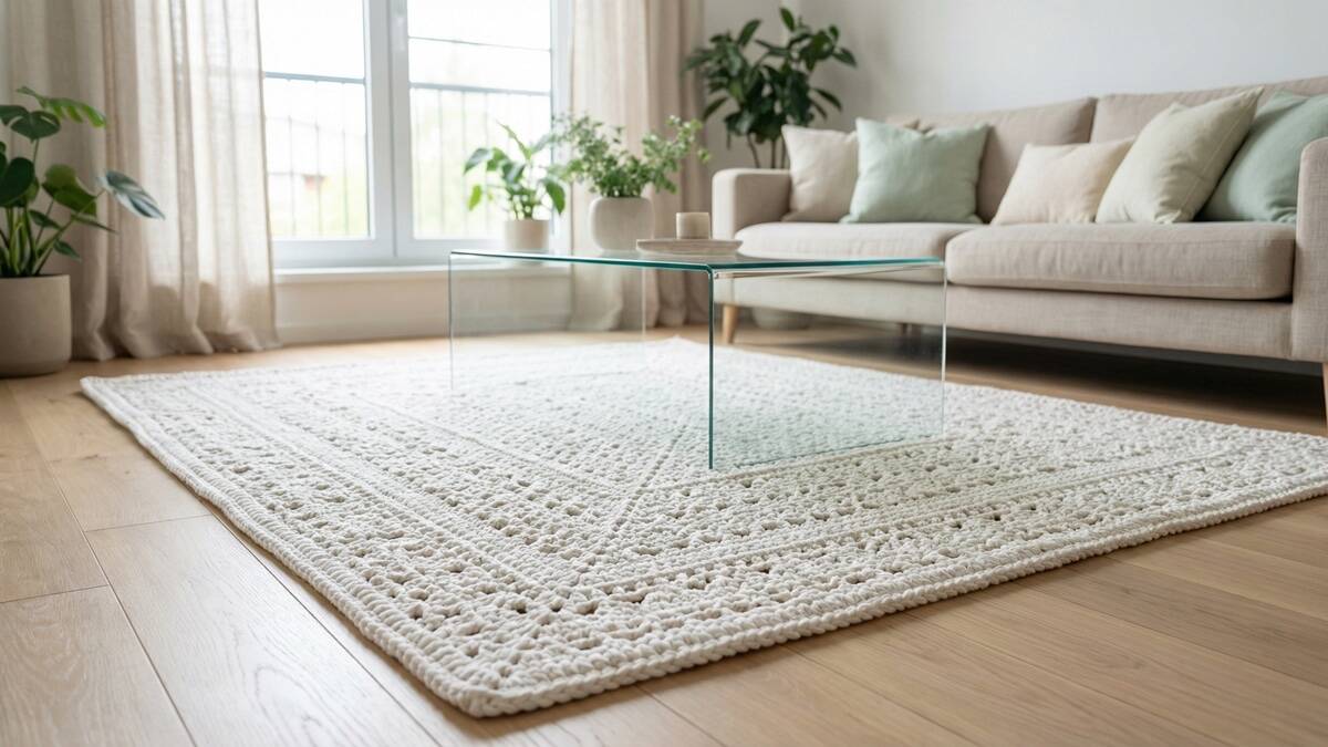 Tapetes de crochê branco que levam elegância e leveza para qualquer ambiente!