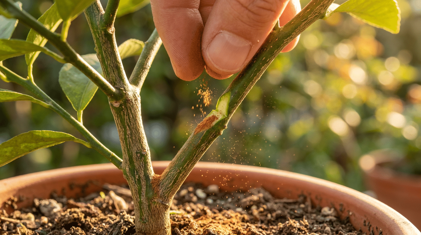 O segredo da canela nas plantas: cicatrização rápida e fim das formigas