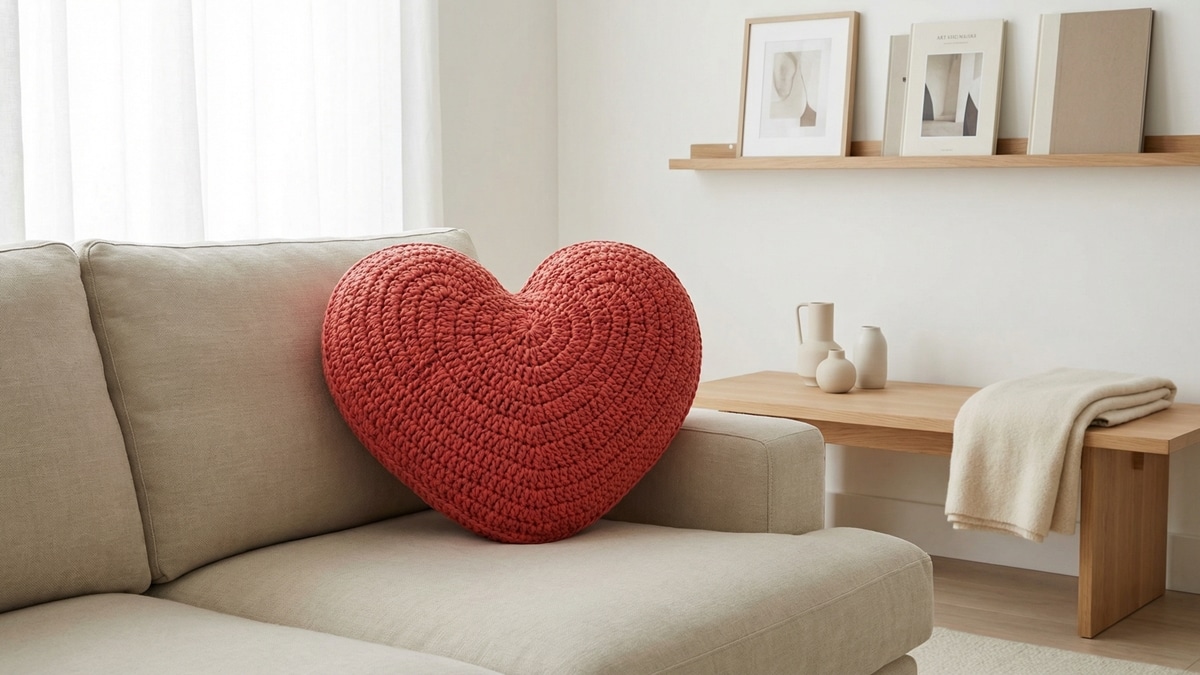 Espalhe amor na decoração e acessórios com corações de crochê