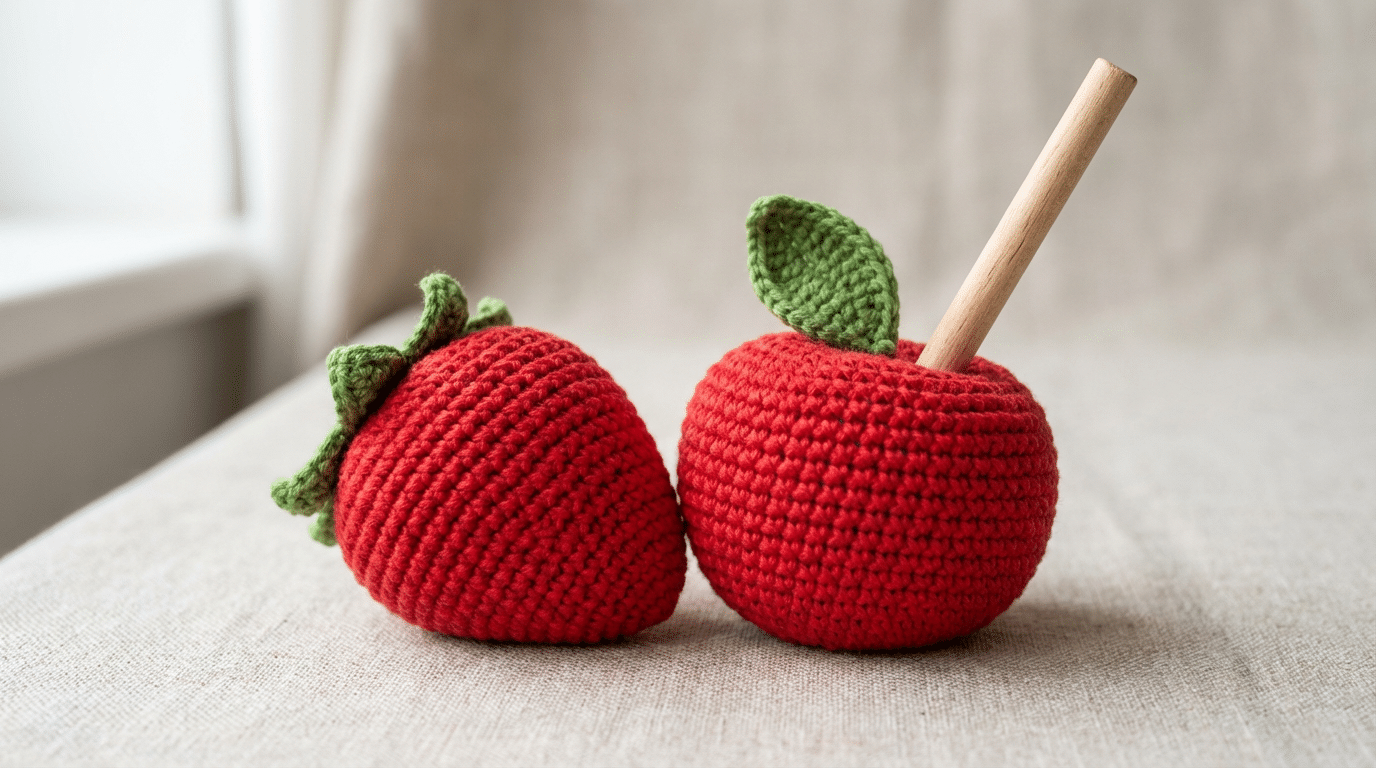 Amigurumi de frutas caramelizadas: como criar peças lúdicas que despertam o olhar