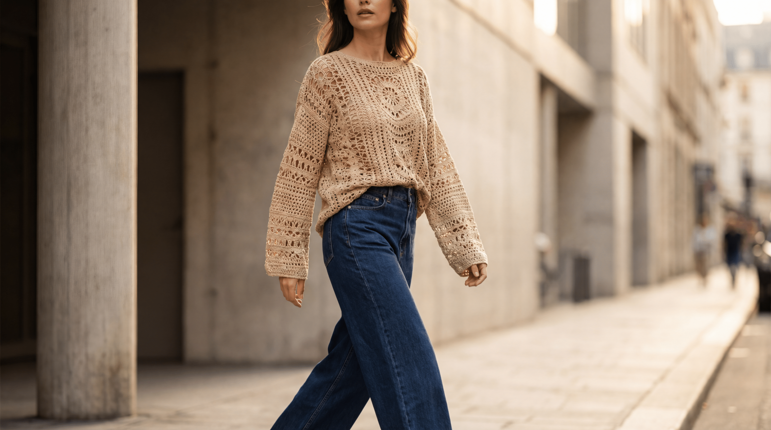 A força do vestuário artesanal: blusas tecidas à mão que elevam o visual cotidiano