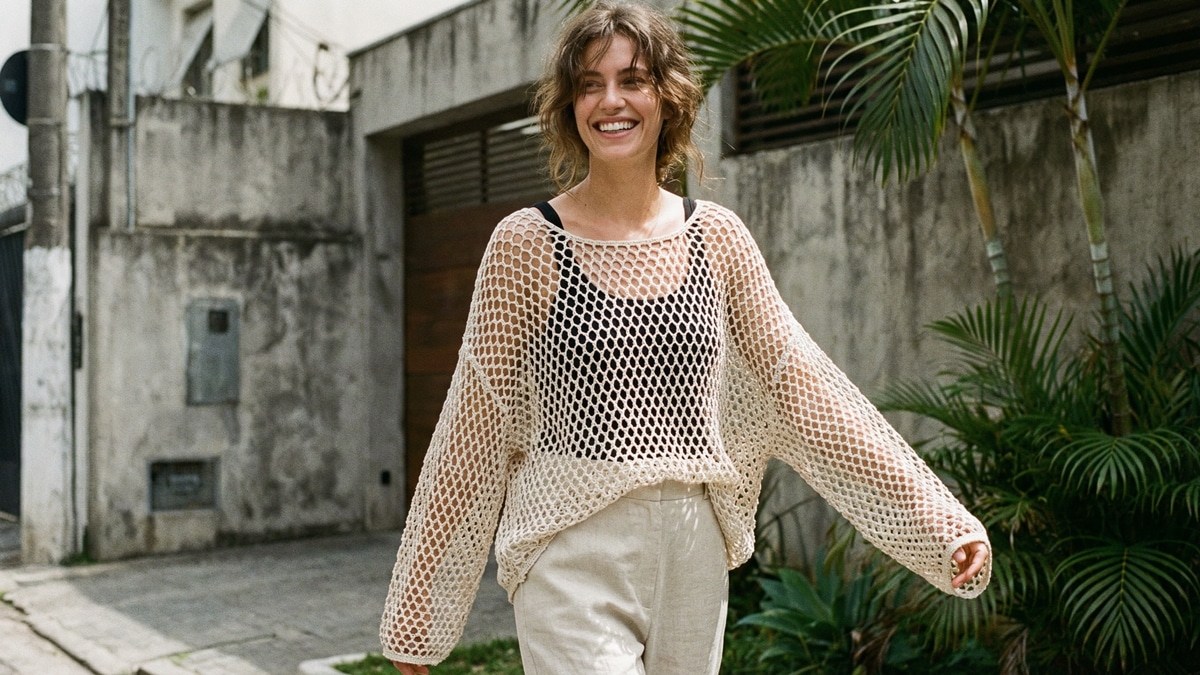 Renove seu visual com estas blusas de crochê encantadoras