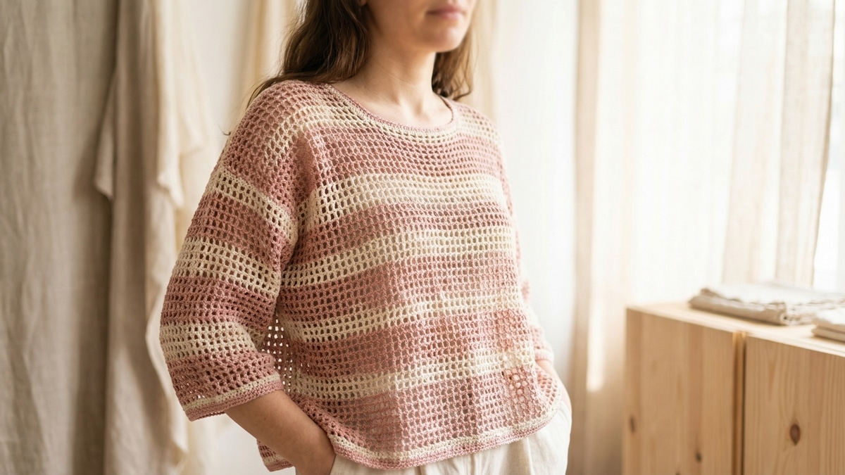 Arrase na estação mais quente com blusas de crochê lindas e leves