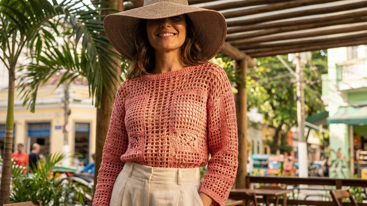 Aprenda como fazer 16 blusas de crochê incríveis seguindo gráficos