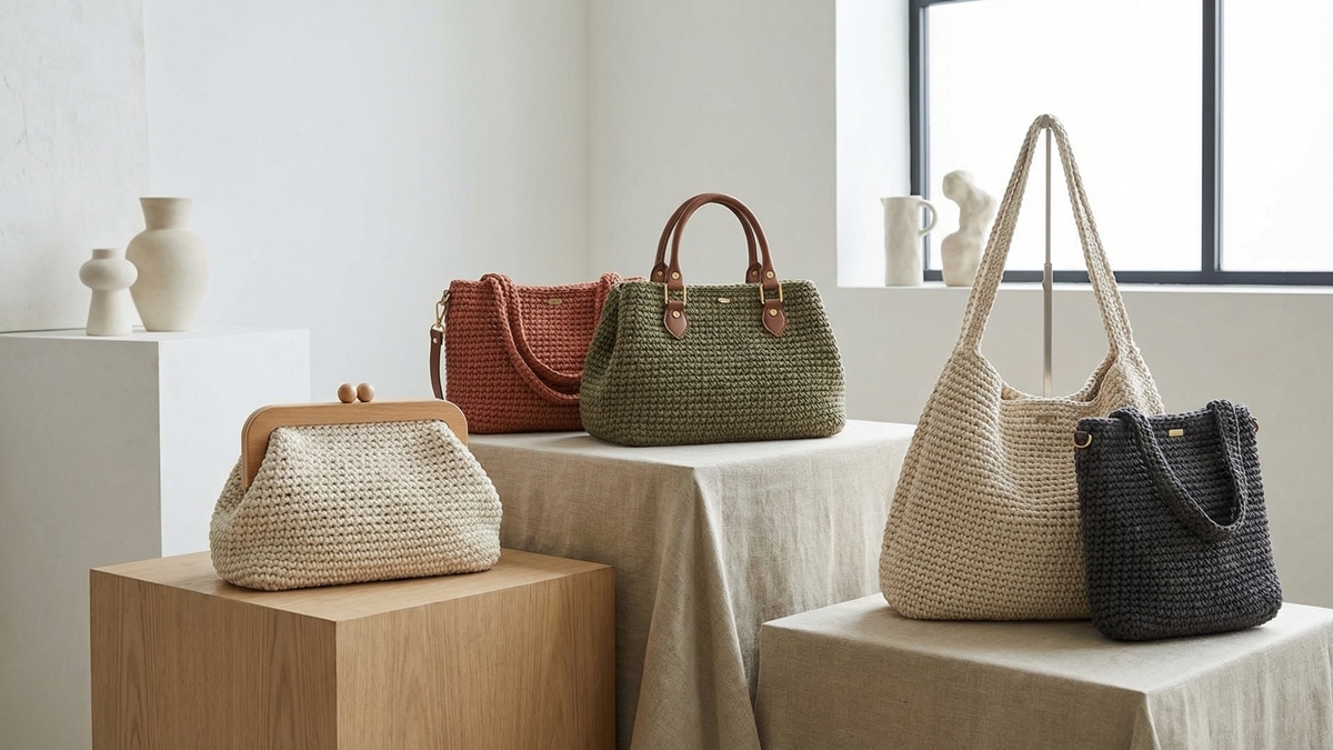 Conheça 15 modelos de bolsas de crochê apaixonantes e aprenda a criar as suas