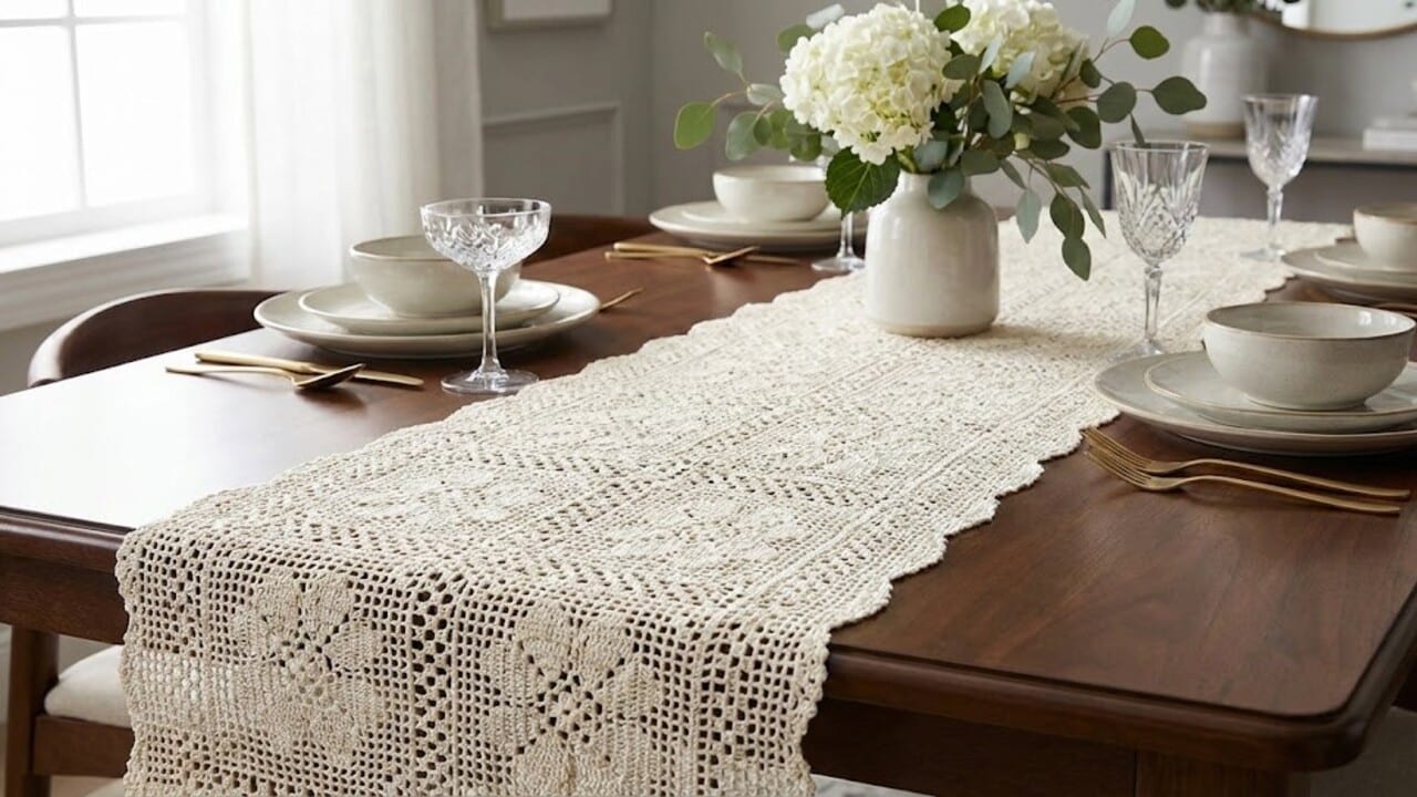 Caminhos de Mesa de Crochê de Luxo Para Decorar a sua Casa