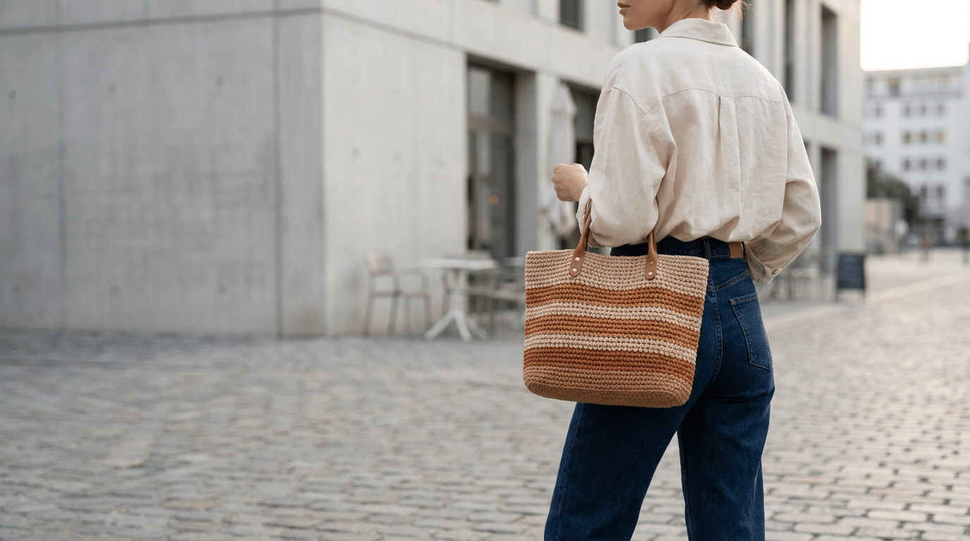 Bolsas de crochê artesanais: como escolher o modelo ideal para transformar o seu visual diário