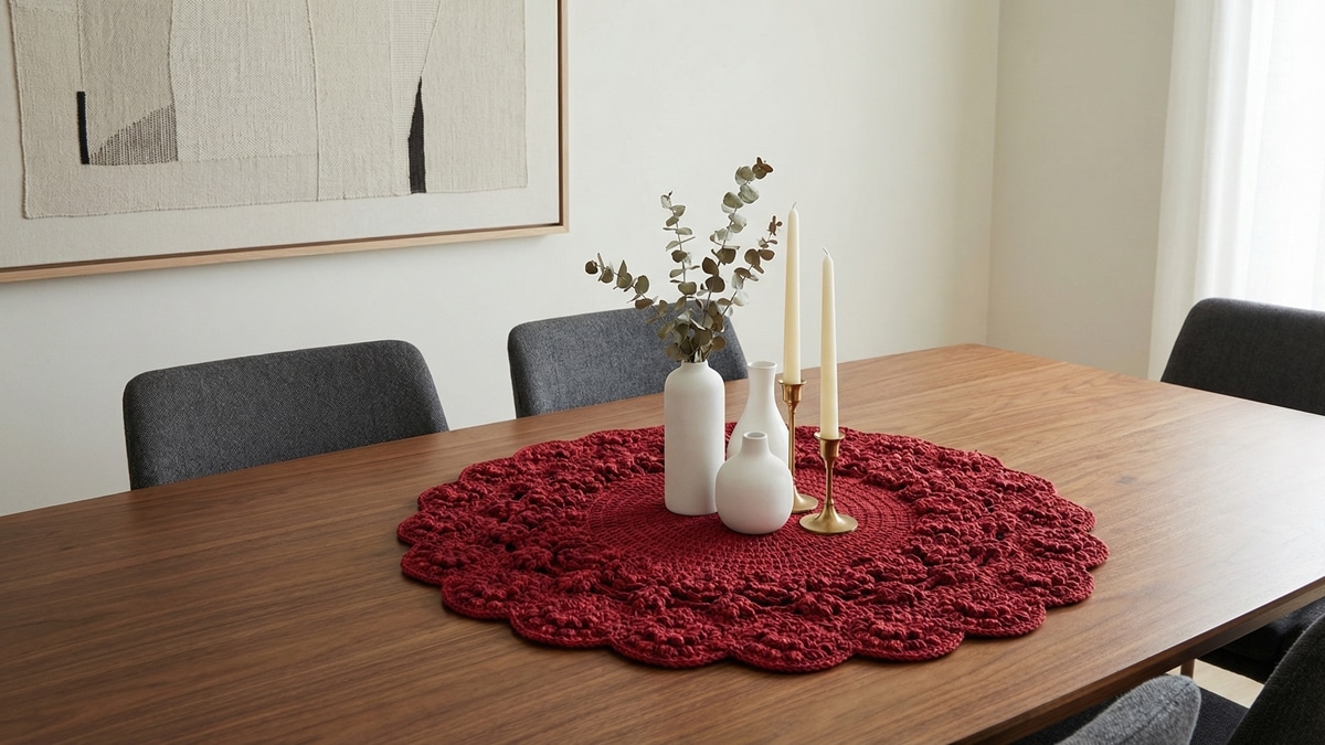Deixe sua casa sofisticada usando centros de mesa em crochê