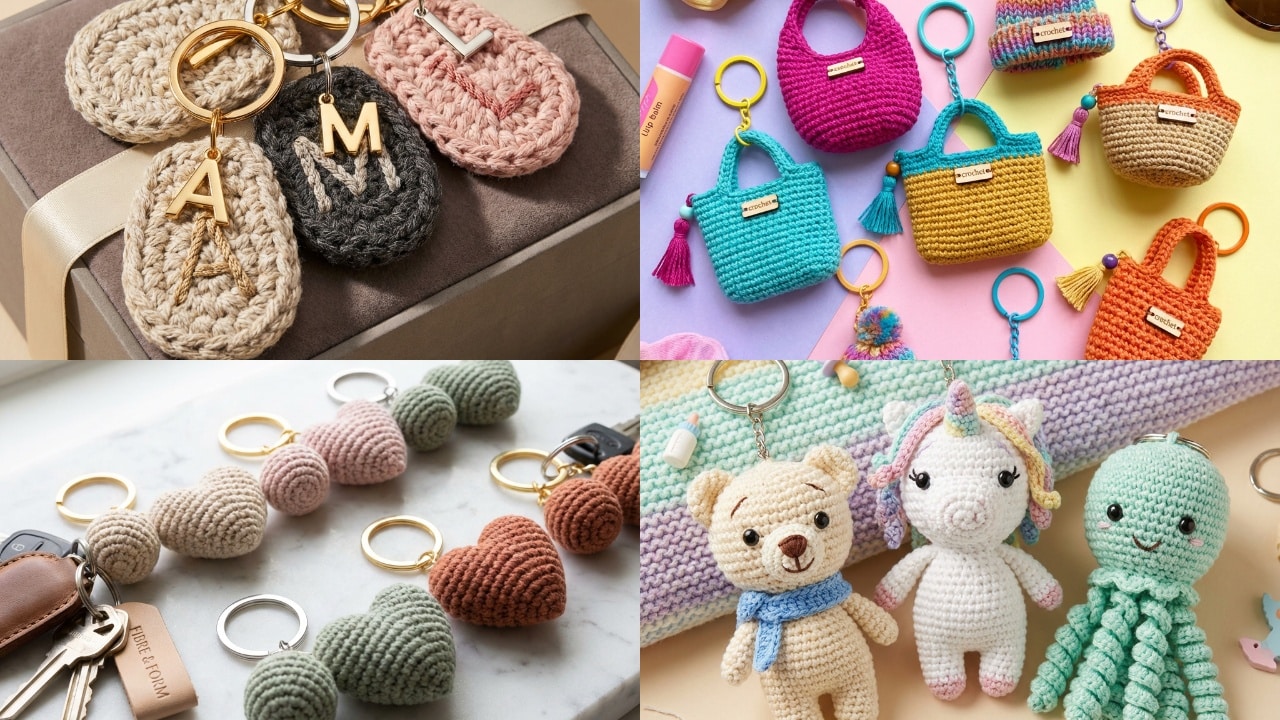 Ideias e dicas de venda para lucrar com chaveiros de crochê