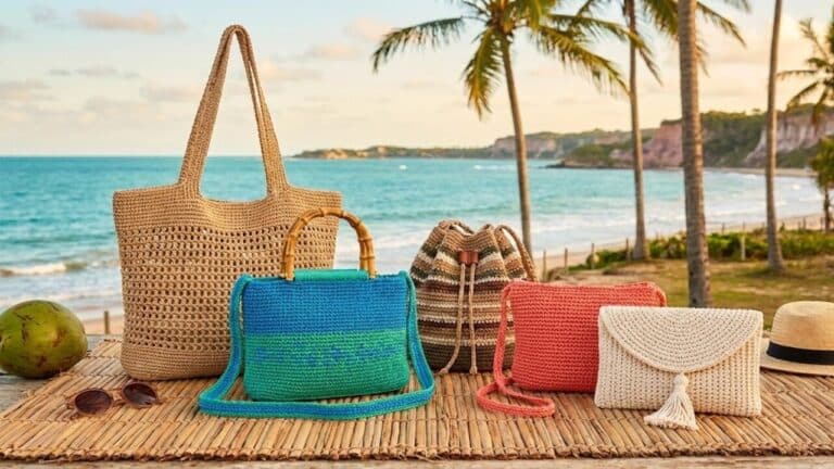 Bolsas de crochê para ganhar destaque no visual tropical do verão em 2026