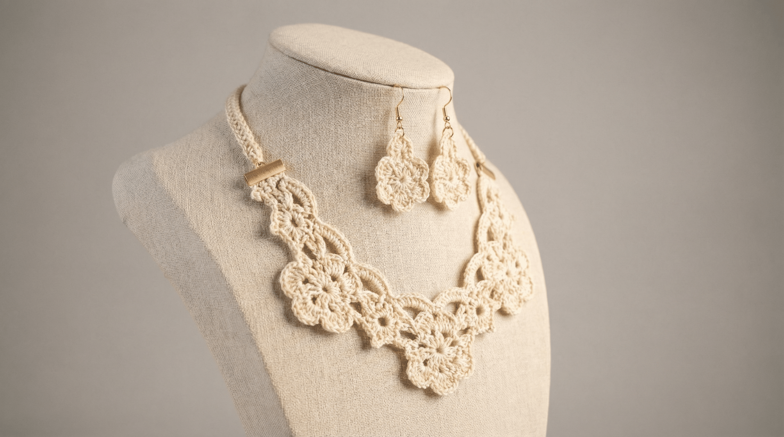 Joias de crochê: como transformar roupas básicas com acessórios artesanais elegantes