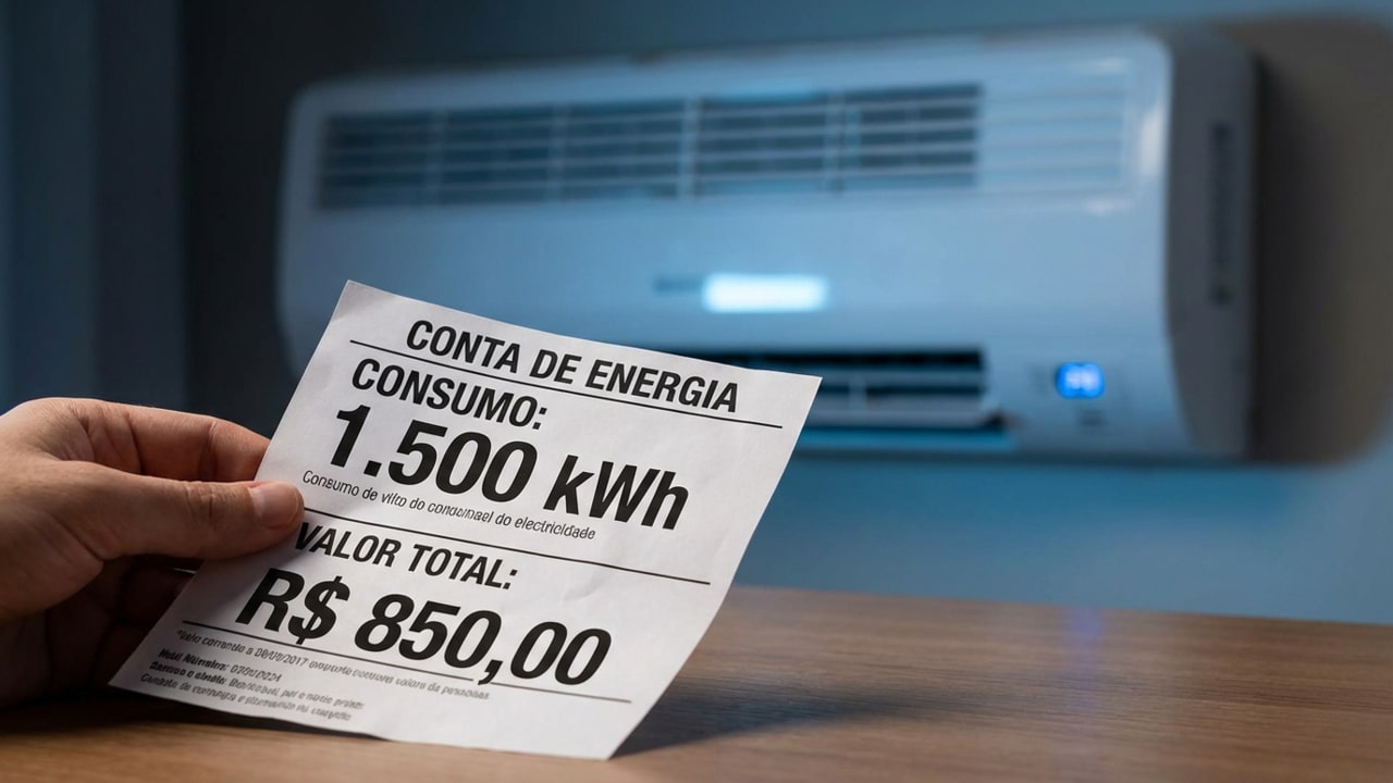 O Ar-condicionado nesta temperatura aumenta sua conta de luz em 25%