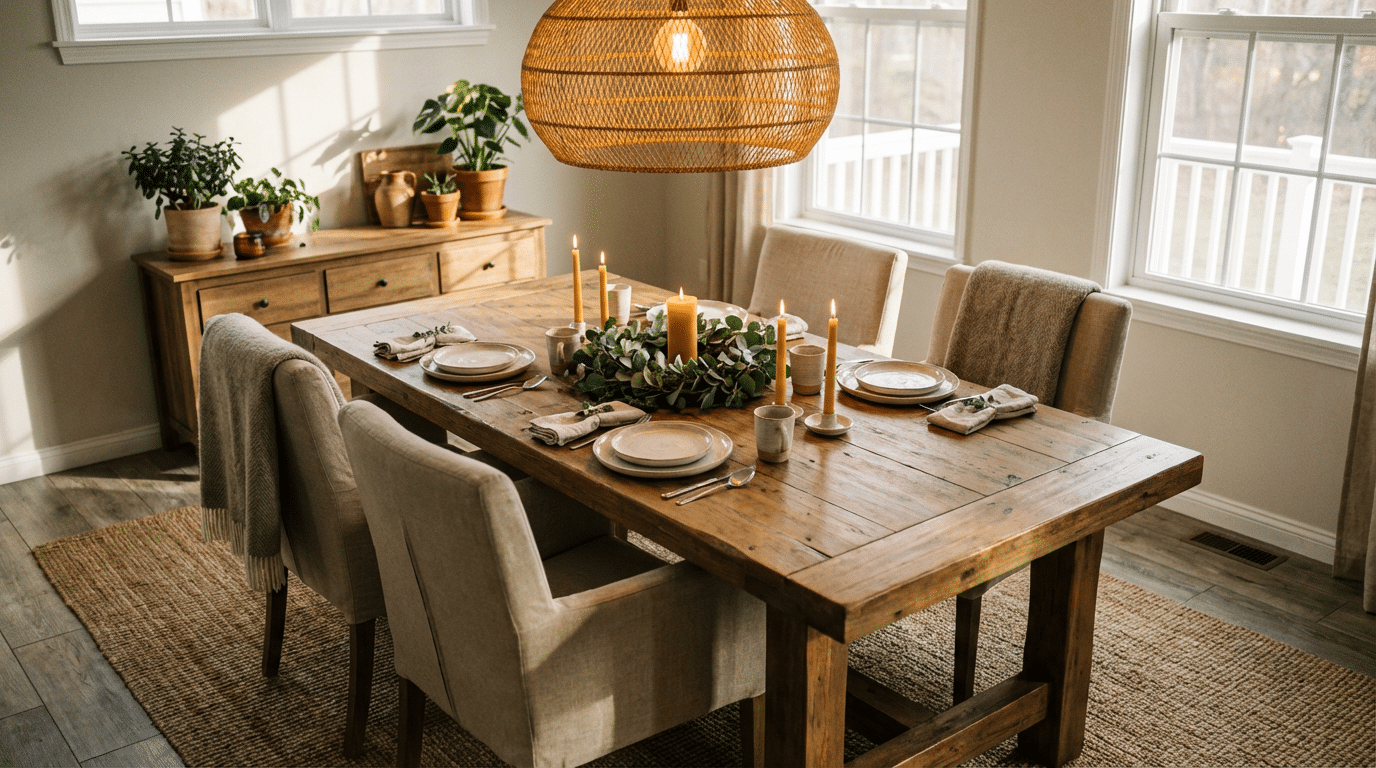 7 truques simples para deixar sua sala de jantar mais aconchegante para a família