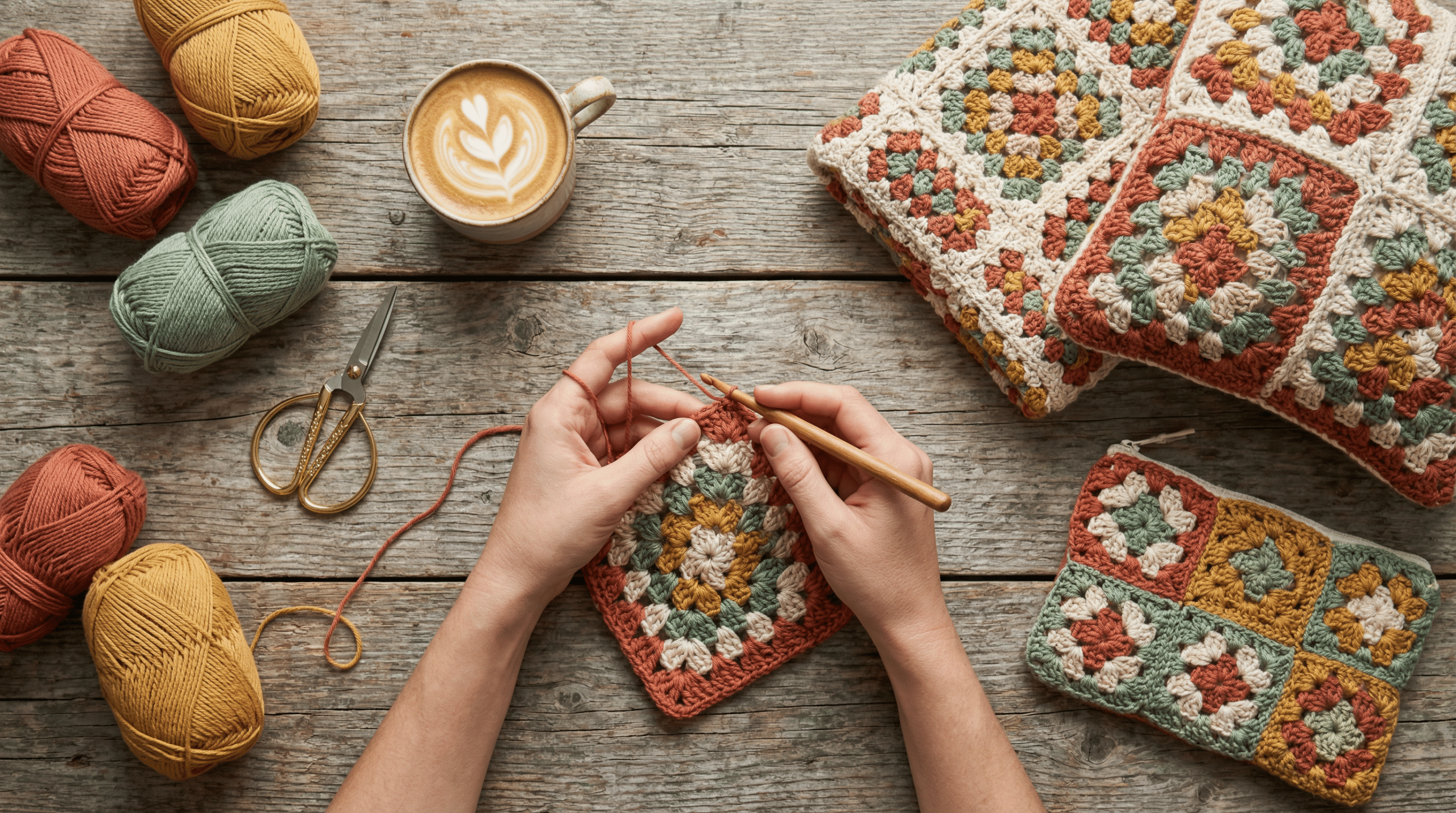 Especial squares em crochê: guia de inspiração e como fazer