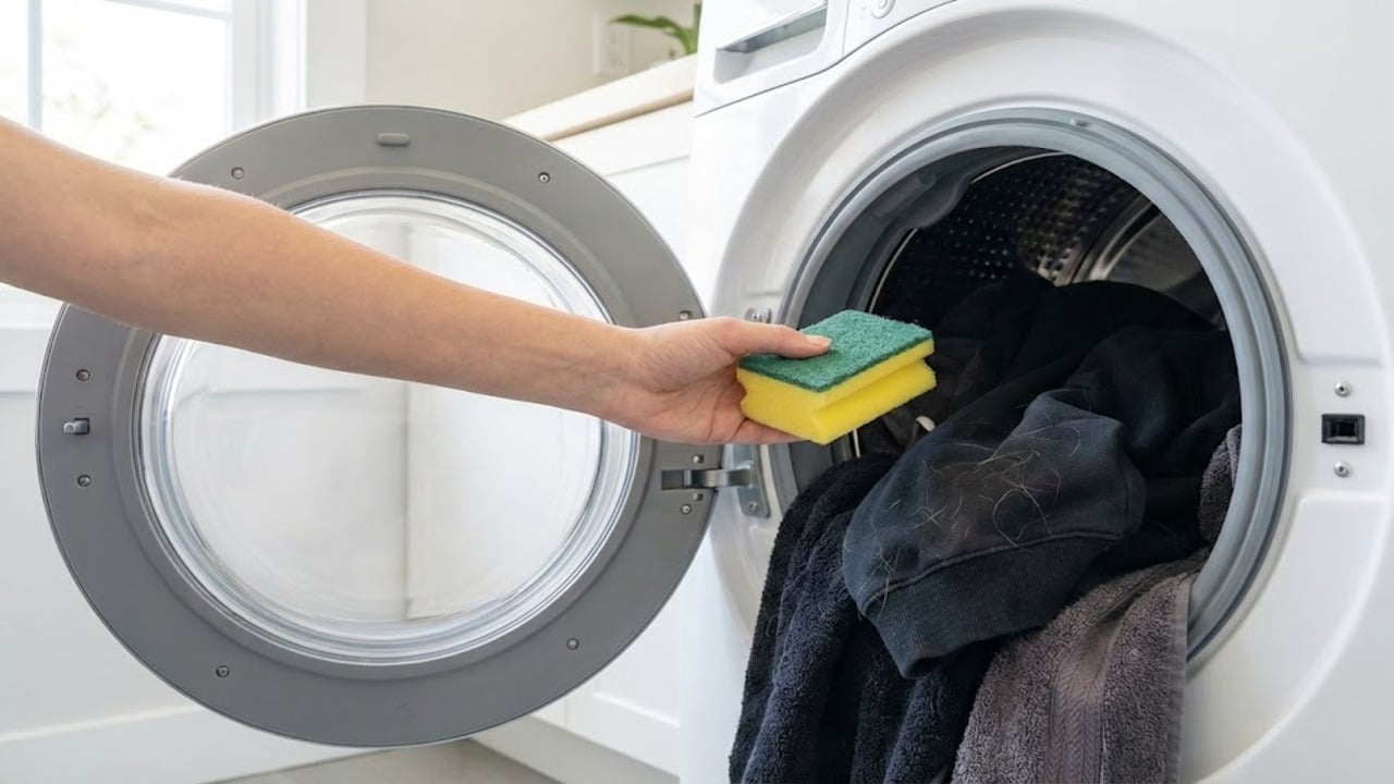 Esponja na máquina de lavar? Entenda o benefício surpreendente