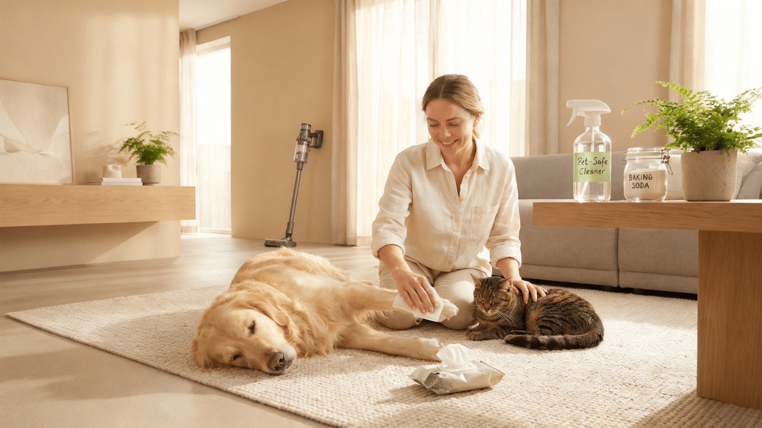 Casa com pets? Veja 6 segredos de especialistas para manter o lar limpo e seguro