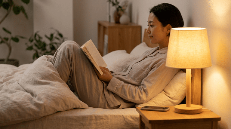 Lendo antes de dormir – outro angulo
