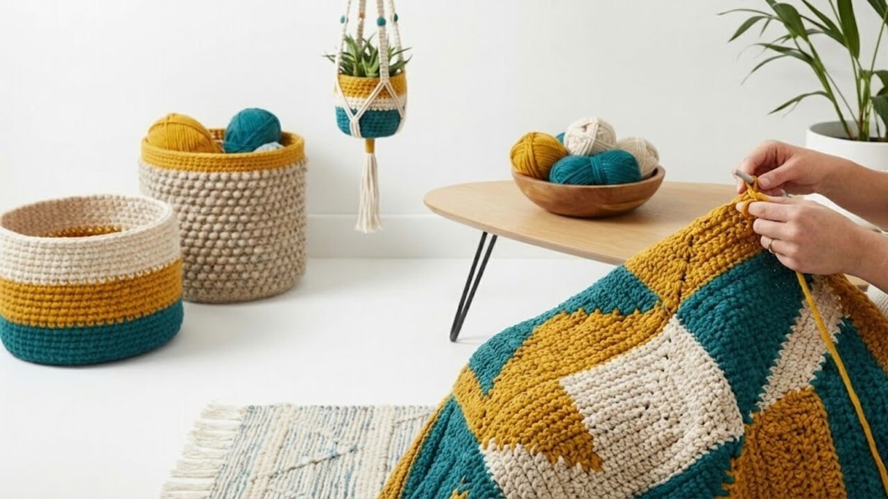 Ideias de crochê moderno para sua casa ficar ainda mais bonita